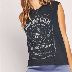 DAYDREAMER JOHNNY CASH MUSCLE TEE BLACK Medium